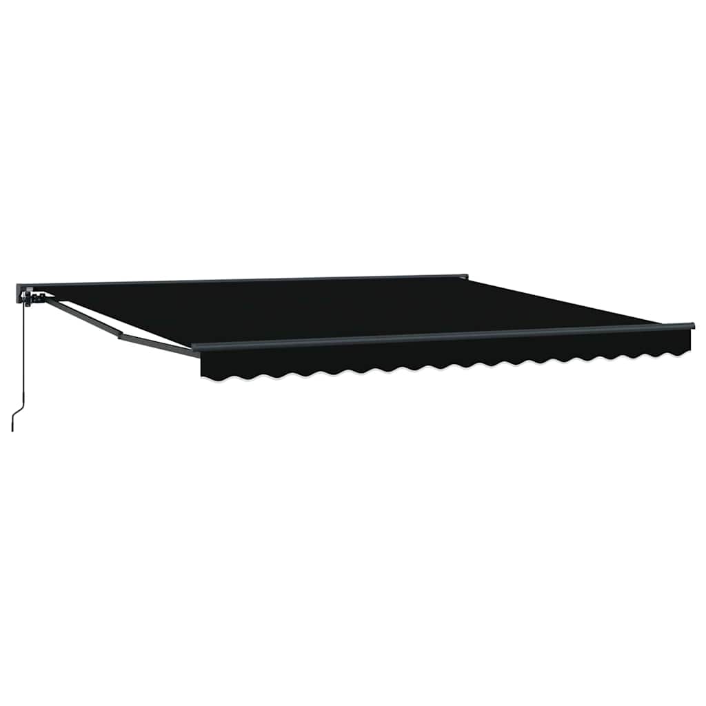 Einziehbare Markise Schwarz 400x300 cm Stoff