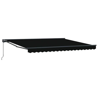 Einziehbare Markise Schwarz 400x300 cm Stoff