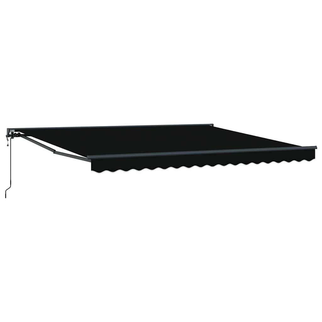 Einziehbare Markise Schwarz 400x300 cm Stoff