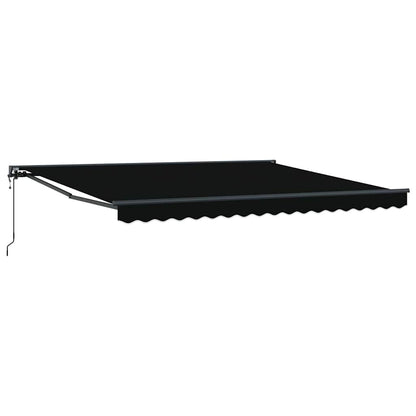 Einziehbare Markise Schwarz 400x300 cm Stoff
