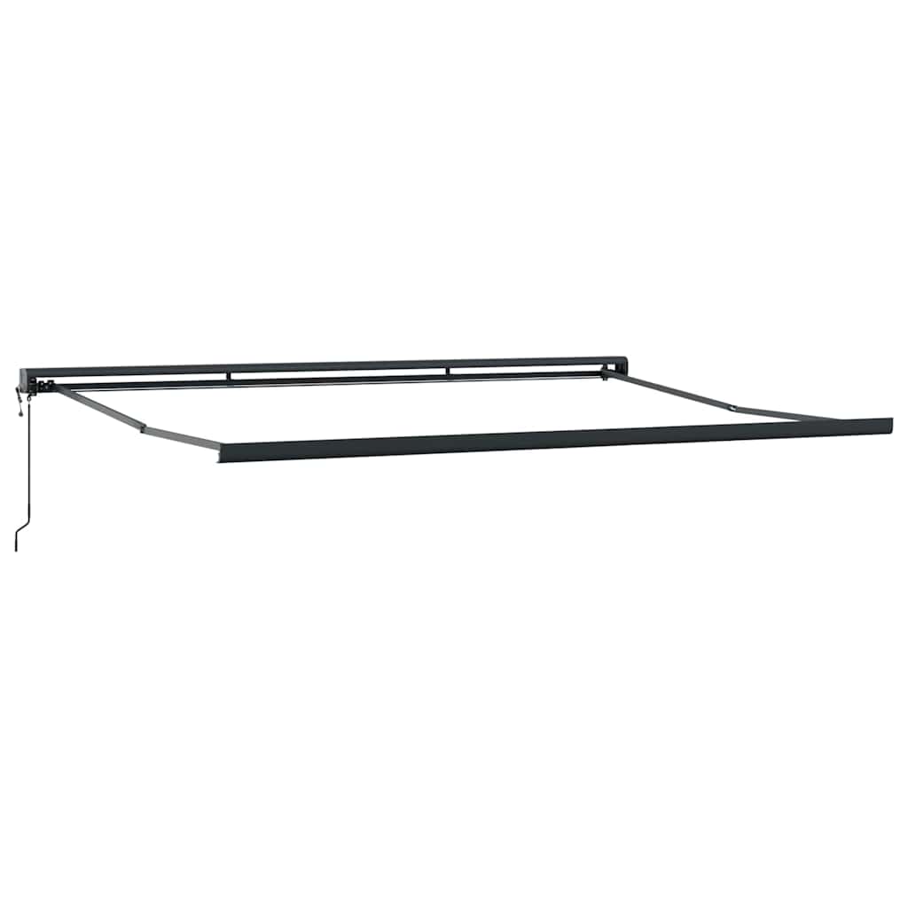 Einziehbare Markise Beige 400 × 300 cm Stoff, Metall