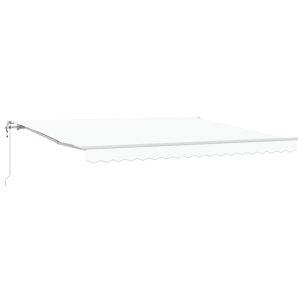 Einziehbare Markise 400 × 300 cm Weiß