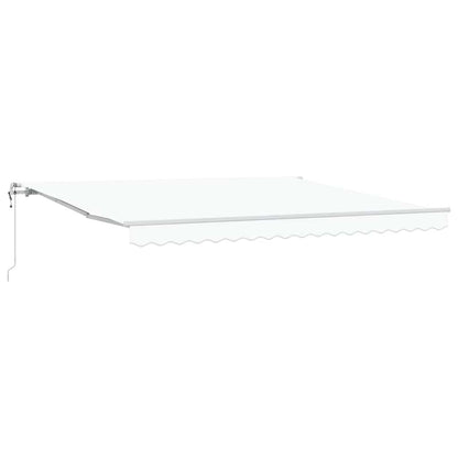 Einziehbare Markise 400 × 300 cm Weiß
