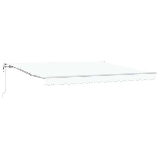 Einziehbare Markise 400 × 300 cm Weiß