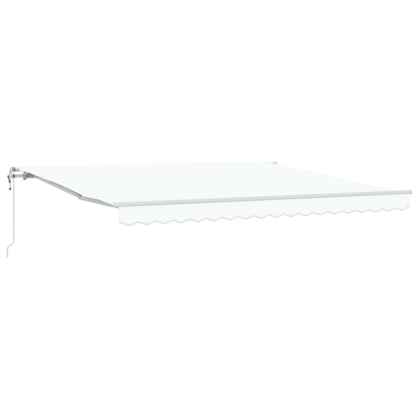 Einziehbare Markise Weiß 400 x 300 cm Weiß