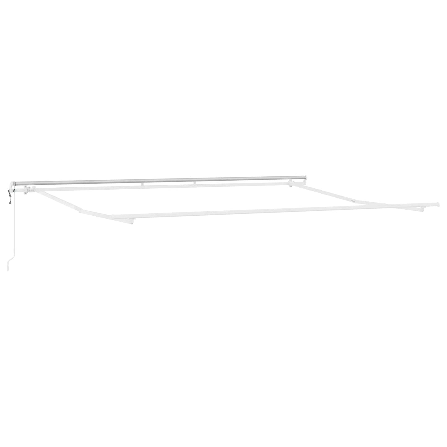 Einziehbare Markise Weiß 400 x 300 cm Weiß