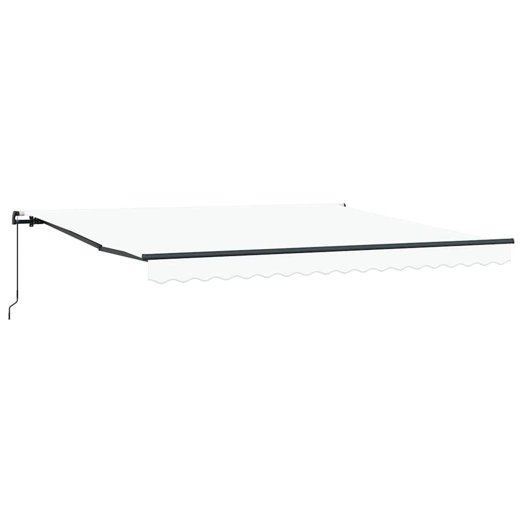 Markise Weiß 400 × 300 cm Stoff