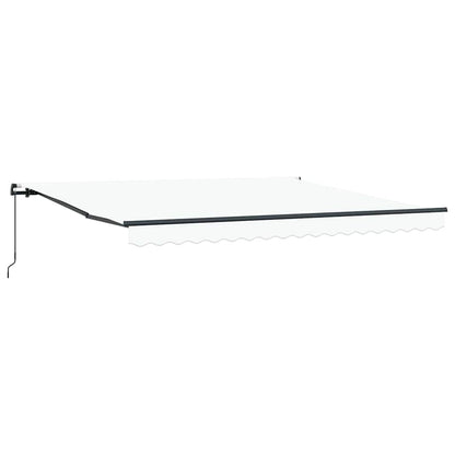 Markise Weiß 400 × 300 cm Stoff