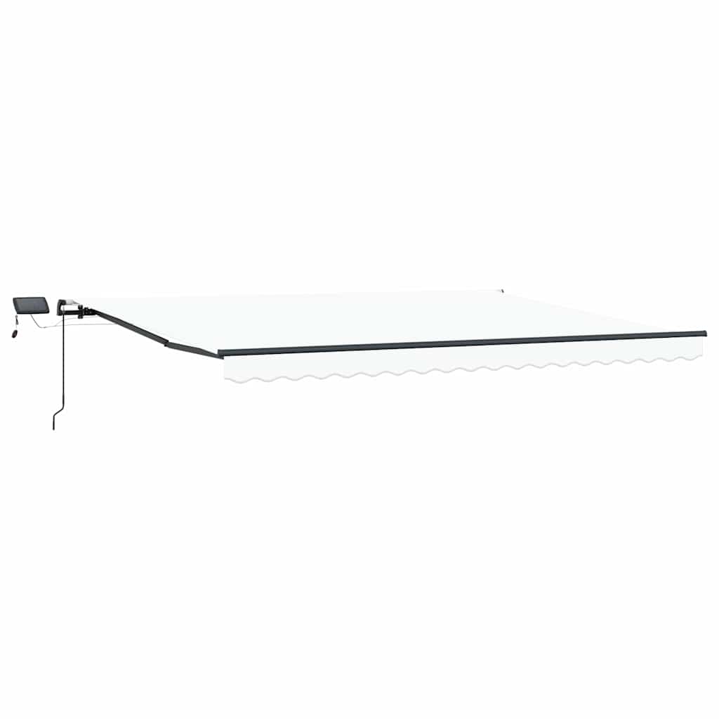 Einziehbare Markise Weiß 400 × 300 cm Stoff