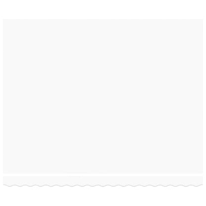 Einziehbare Markise Weiß 400 x 300 cm Stoff und Metall