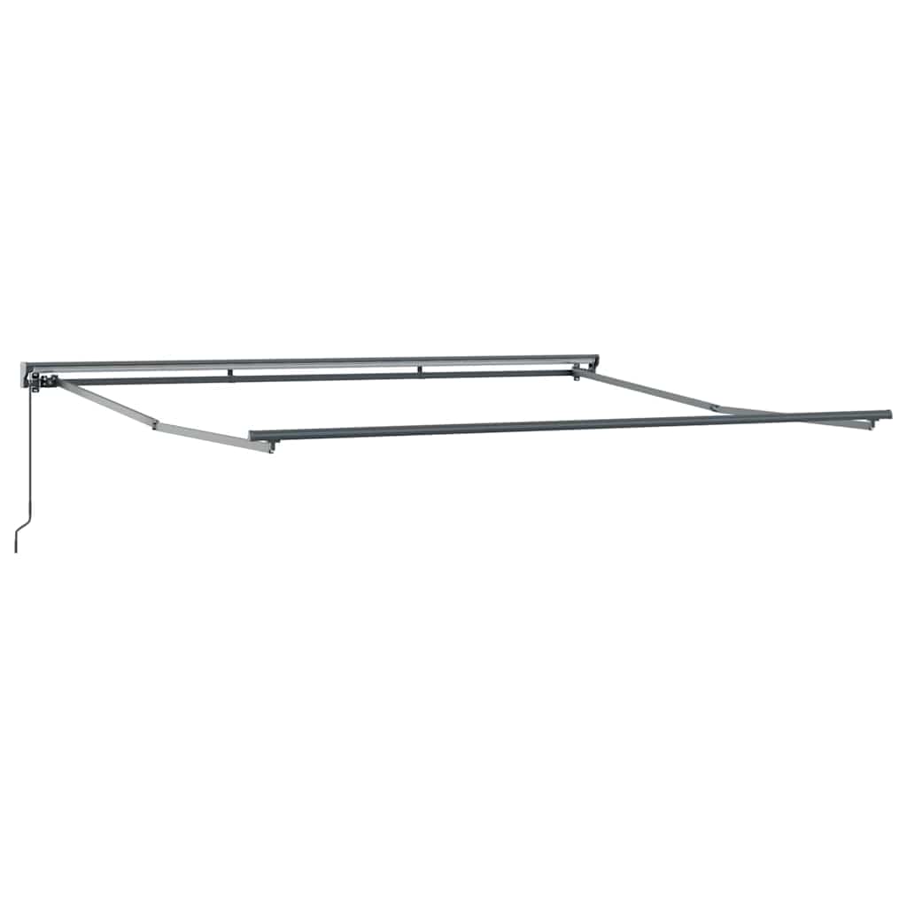 Einziehbare Markise Weiß 400x300 cm Stoff