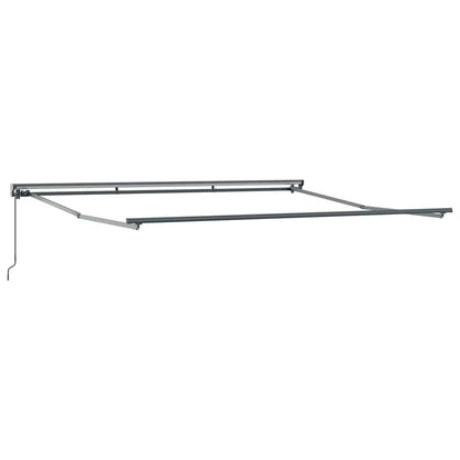 Einziehbare Markise Weiß 400x300 cm Stoff