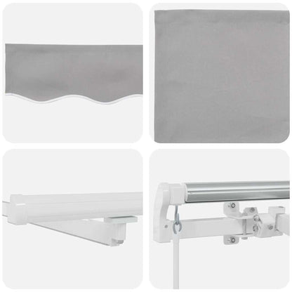 Einziehbare Markise with 400 × 300 cm Hellgrau