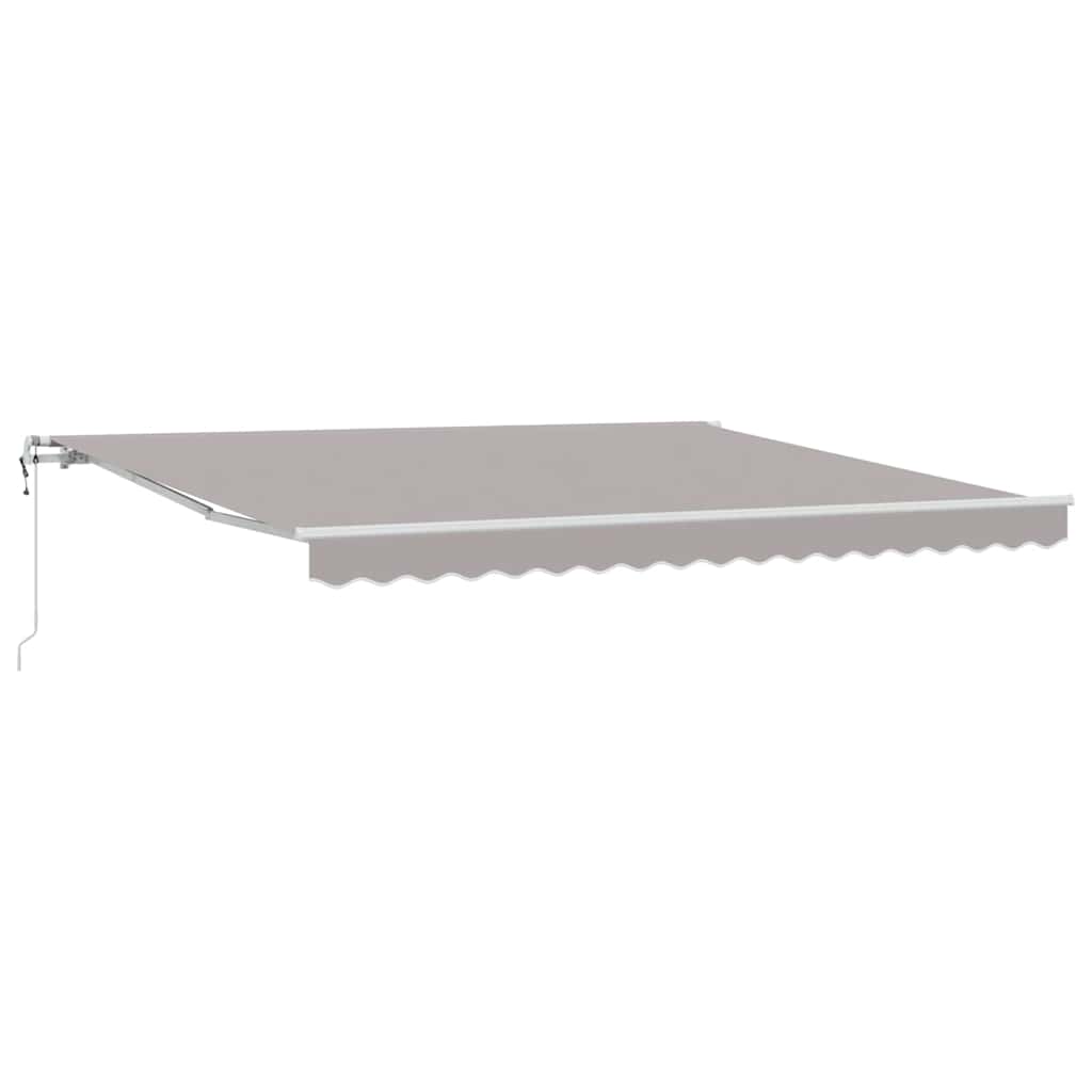 Einziehbare Markise 400 × 300 cm Hellgrau