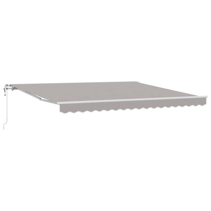 Einziehbare Markise 400 × 300 cm Hellgrau