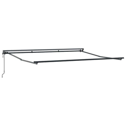 Einziehbare Markise Hellgrau 400x300 cm Stoff