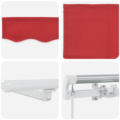 Einziehbare Markise with 400 × 300 cm Rot