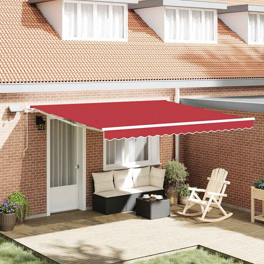 Einziehbare Markise with 400 × 300 cm Rot