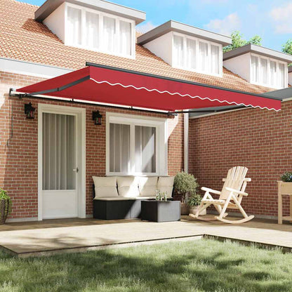 Markise Rot Rot 400 x 300 cm Stoff