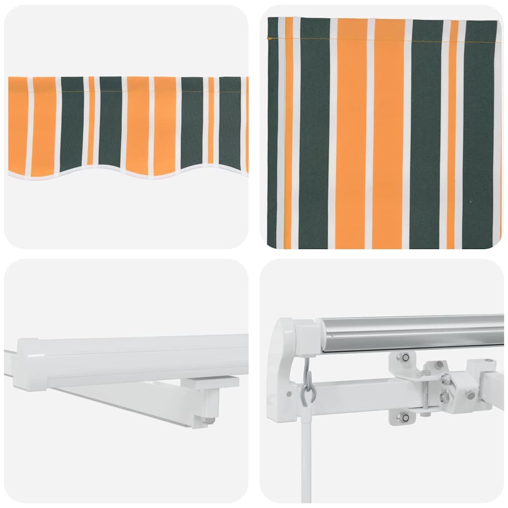 Einziehbare Markise with 400 × 300 cm Grün und Gelb