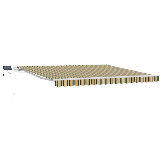 Einziehbare Markise with 400 × 300 cm Grün und Gelb