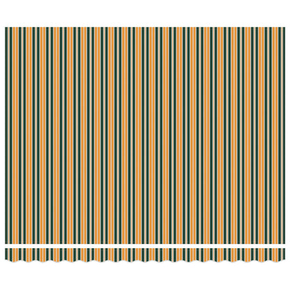 Einziehbare Markise Grün und Gelb 400 x 300 cm Grün und Gelb