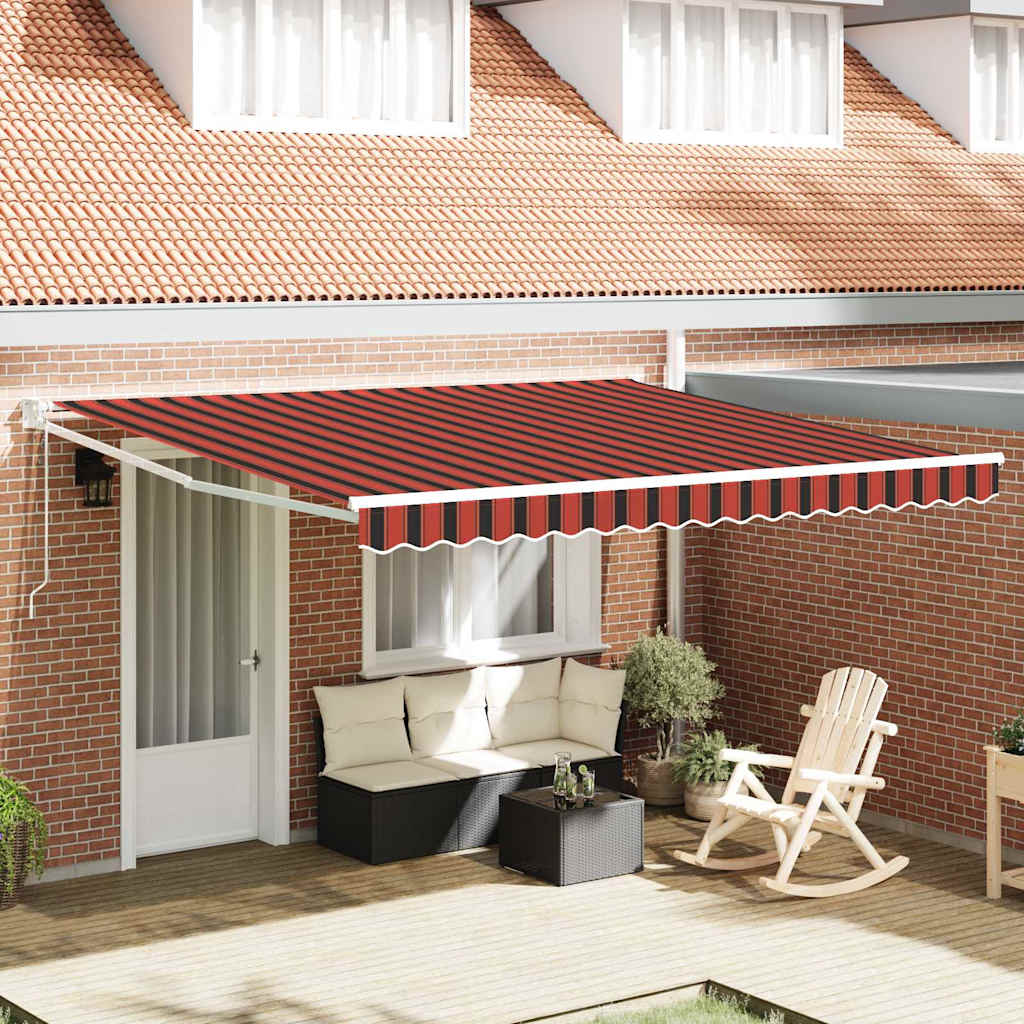 Einziehbare Markise with 400 × 350 cm Gelb und Orange