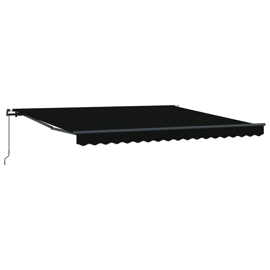 Markise Schwarz 400 × 350 cm Stoff