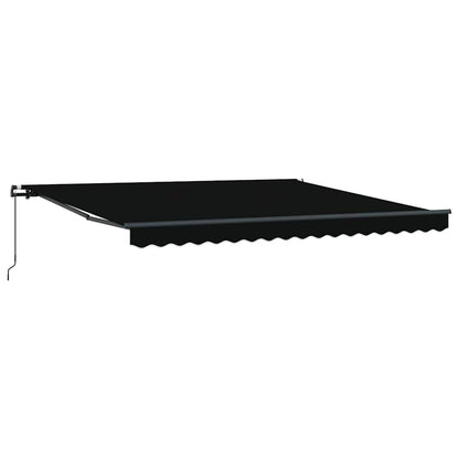 Markise Schwarz 400 × 350 cm Stoff