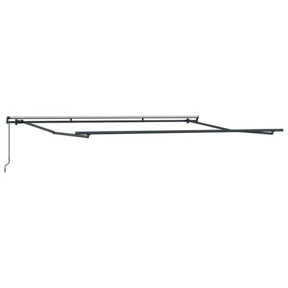 Einfahrbare Markise Weiß Weiß 400 x 350 cm Stoff