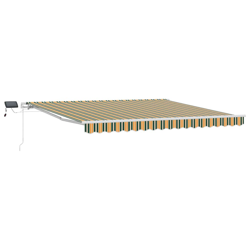 Einziehbare Markise with 400 × 350 cm Grün und Gelb