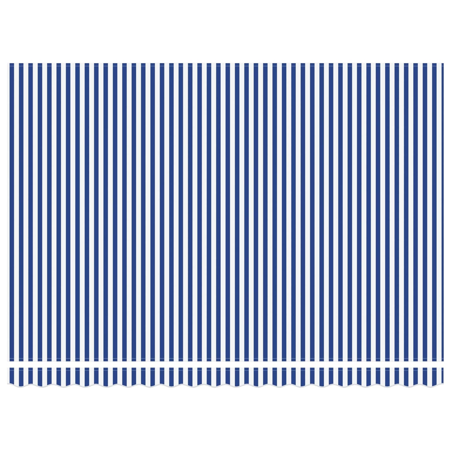 Einziehbare Markise Blau und Weiß 450x300 cm Stoff