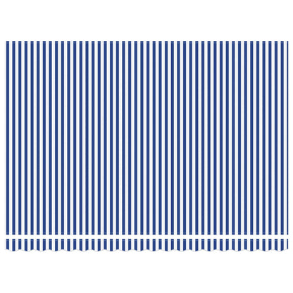 Einziehbare Markise Blau und Weiß 450x300 cm Stoff
