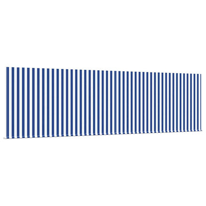 Einziehbare Markise Blau und weiß 450 × 300 cm Stoff