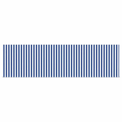Einziehbare Markise Blau und weiß 450 × 300 cm Stoff