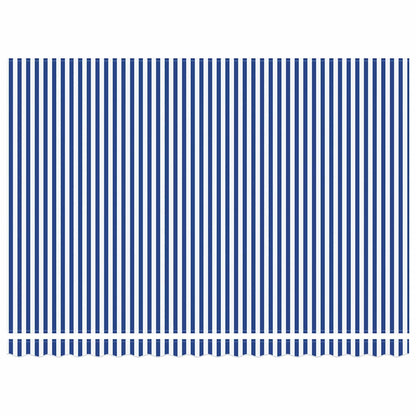 Einziehbare Markise Blau und weiß 450 × 300 cm Stoff