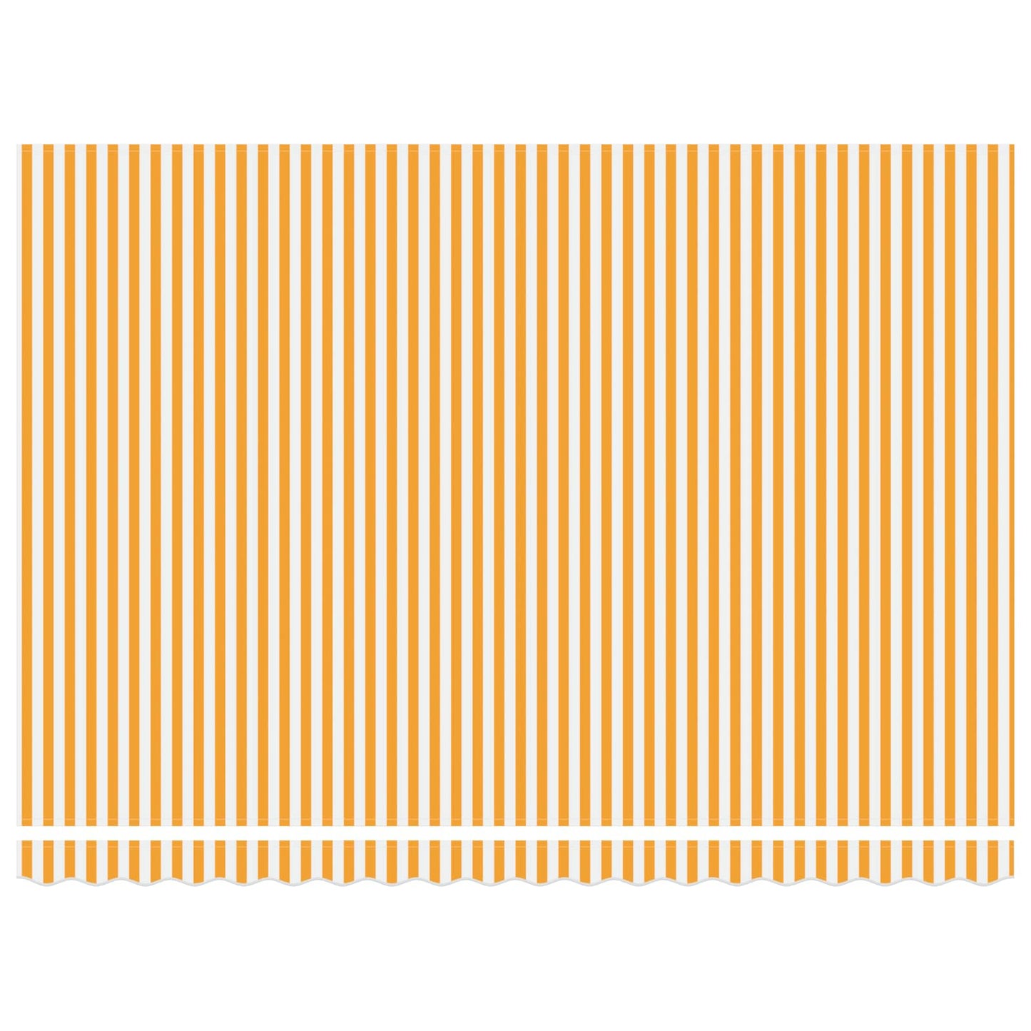Einziehbare Markise Orange und Weiß 450x300 cm Stoff