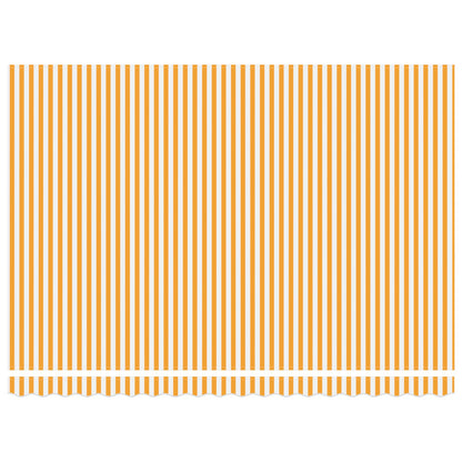 Einziehbare Markise Orange und Weiß 450x300 cm Stoff