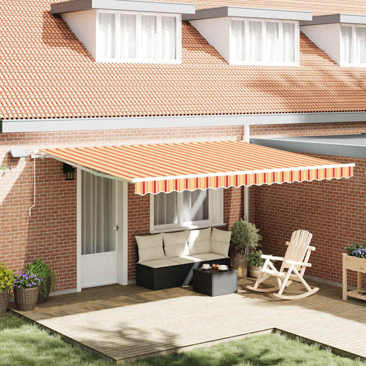 Einziehbare Markise with 450 × 300 cm Gelb und Orange