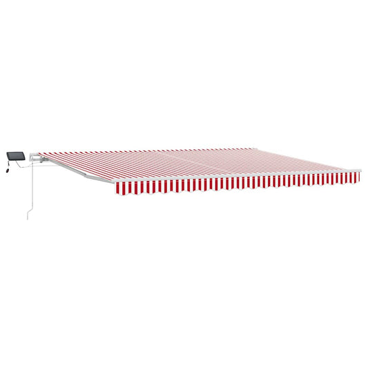Einziehbare Markise with 450 × 300 cm Rot und Weiß