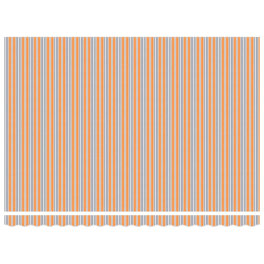 Einziehbare Markise Mehrfarbig 450 × 300 cm Polyester, Metall