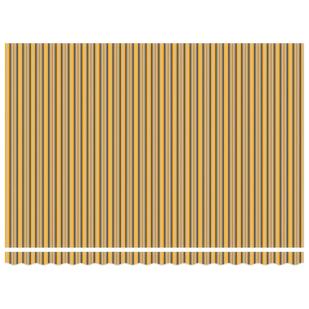 Einziehbare Markise Bunt gestreift 450x300 cm Stoff