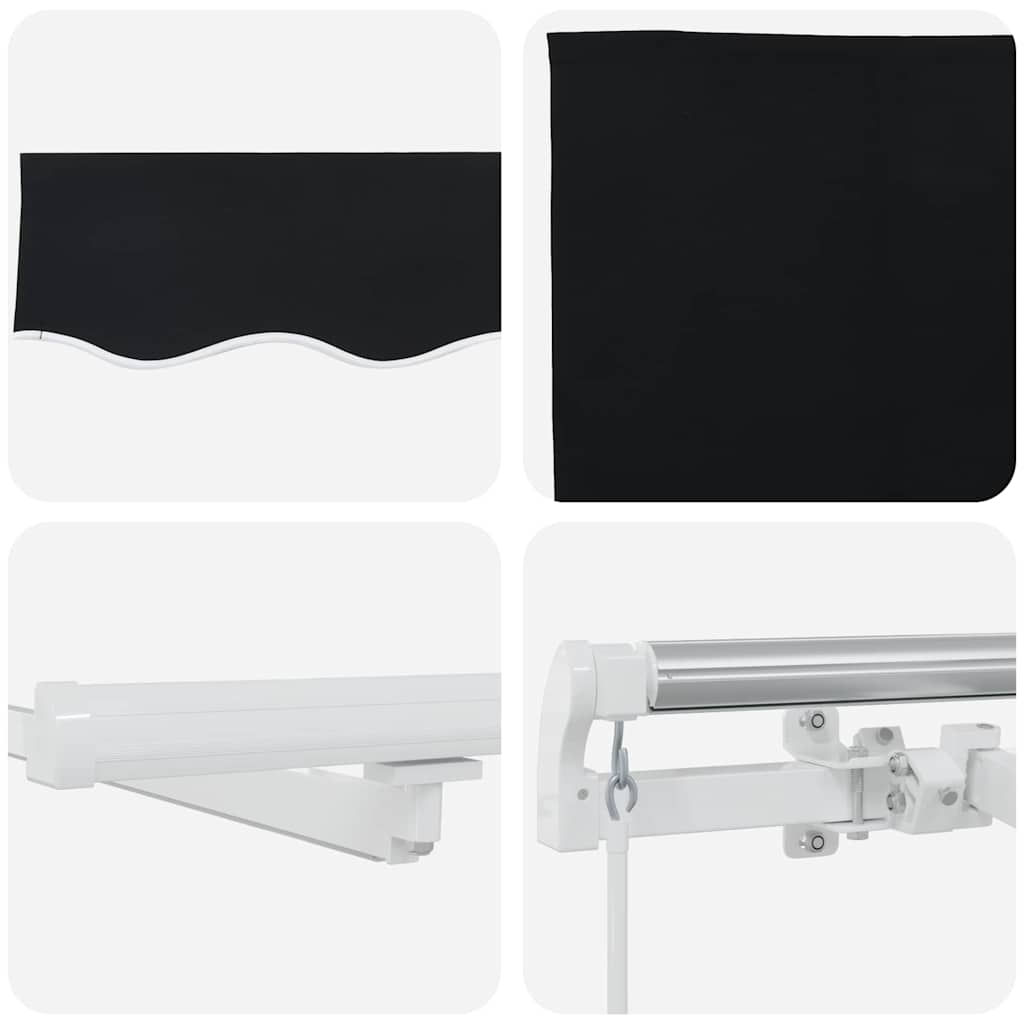 Einziehbare Markise with 450 × 300 cm Schwarz