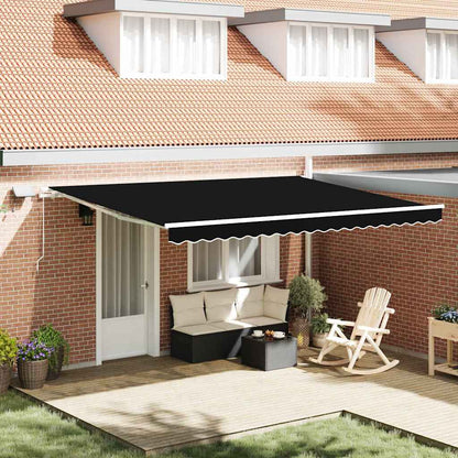Einziehbare Markise with 450 × 300 cm Schwarz