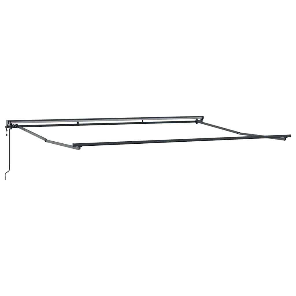 Einziehbare Markise Weiß 450x300 cm Stoff