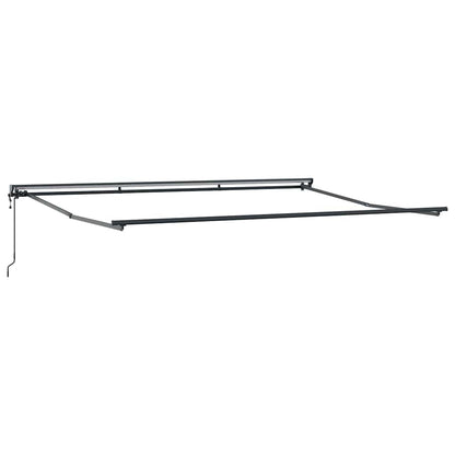 Einziehbare Markise Weiß 450x300 cm Stoff