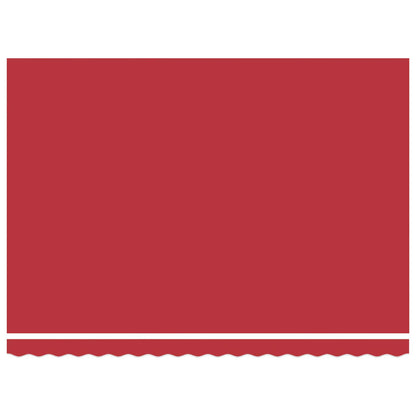 Markise Rot 4,5 × 3 m Polyester und Metall
