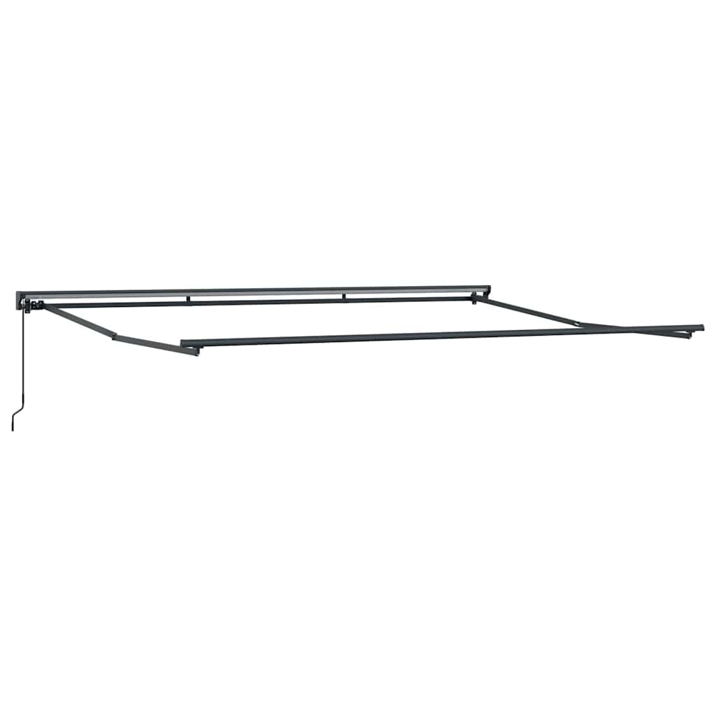 Einziehbare Markise Manuell Rot 450x300 cm Stoff