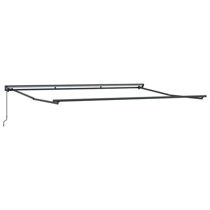 Einziehbare Markise Manuell Rot 450x300 cm Stoff