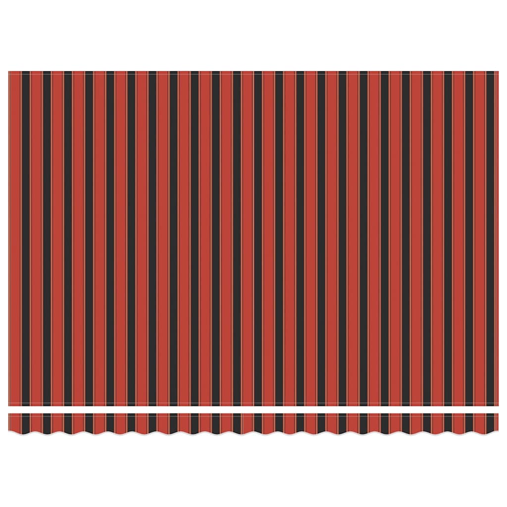Markise Orange und Braun 4,5 × 3,5 m Polyester und Metall